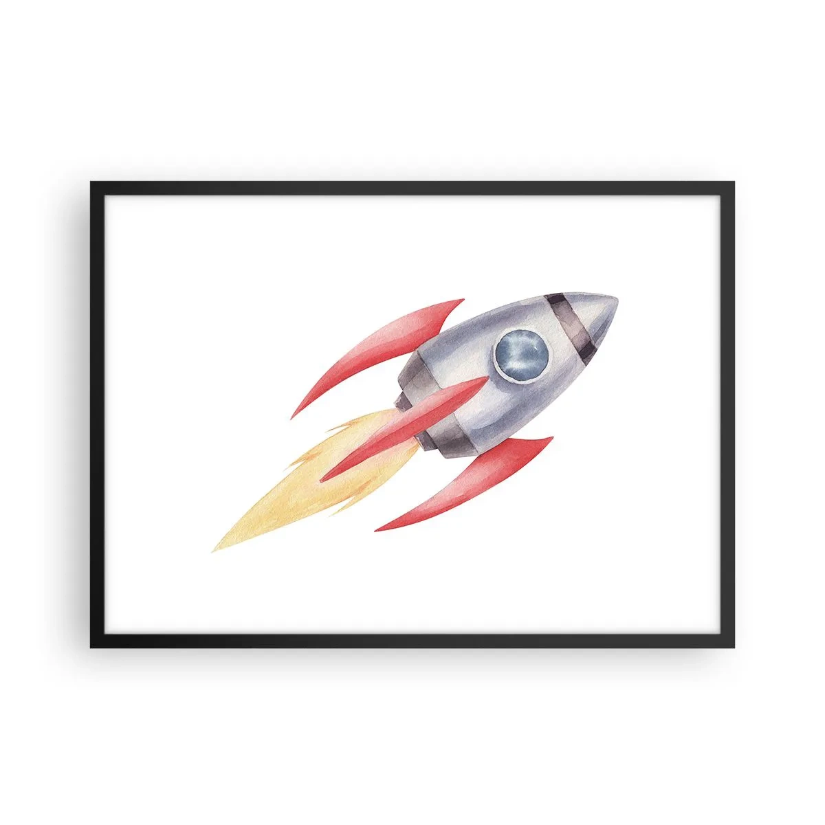 Poster in black frame - Higher, Faster, Further - 70x50 cm