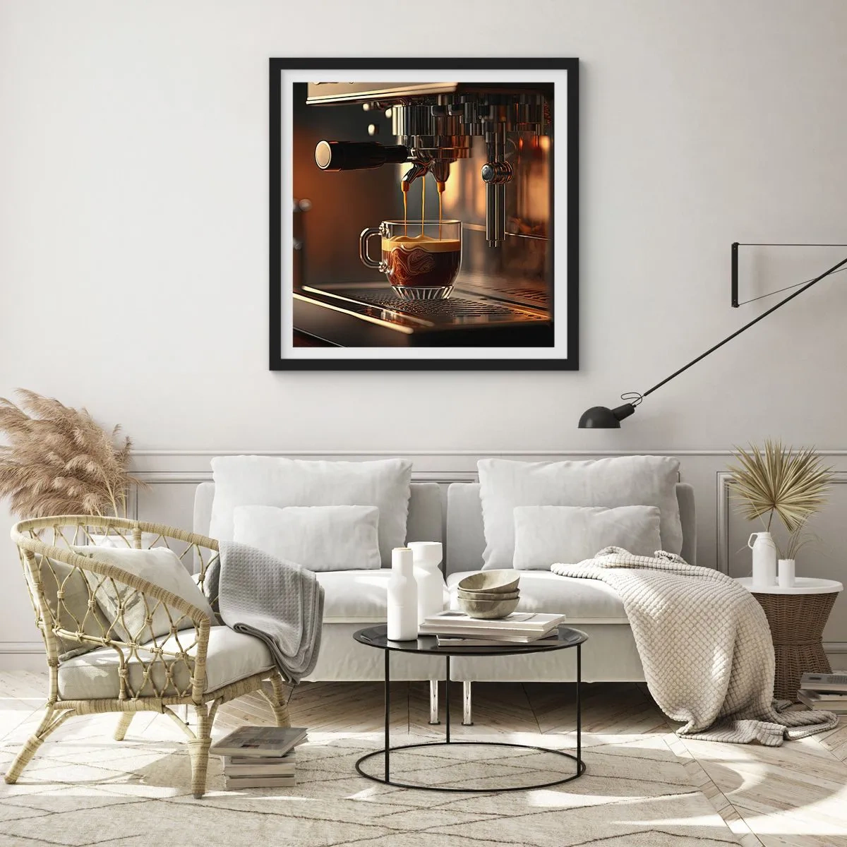 Poster in black frame - Sensual Mixture - 30x30 cm
