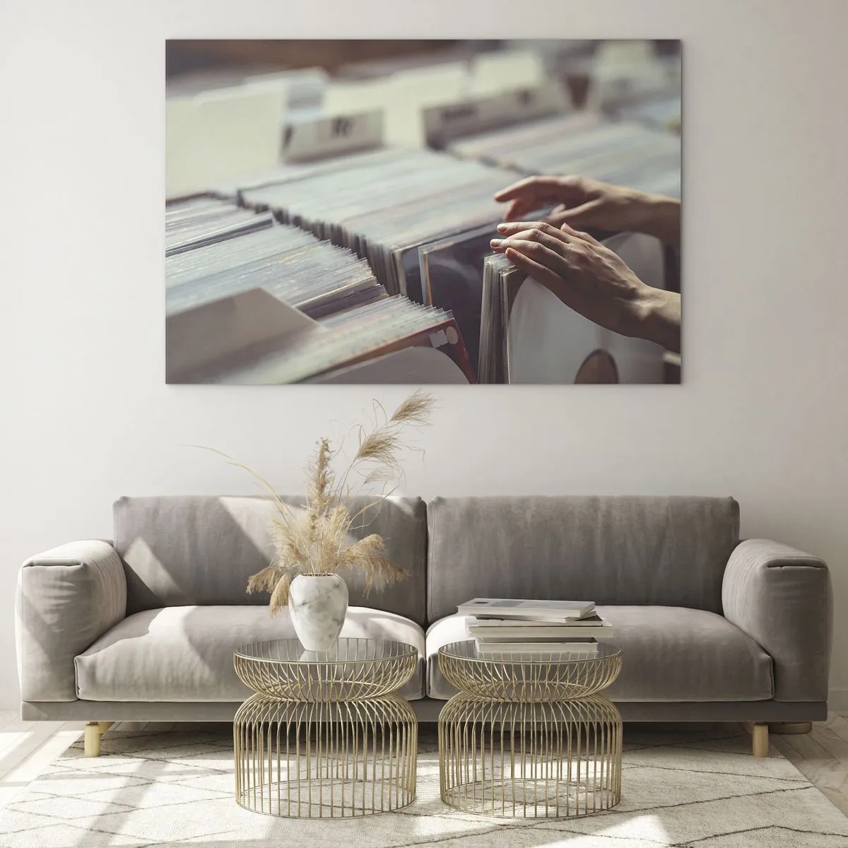 Glass picture - In search of emotions - 70x50cm - In Search of Good Vibes - Modern wall decoration for the living room and bedroom ARTTOR