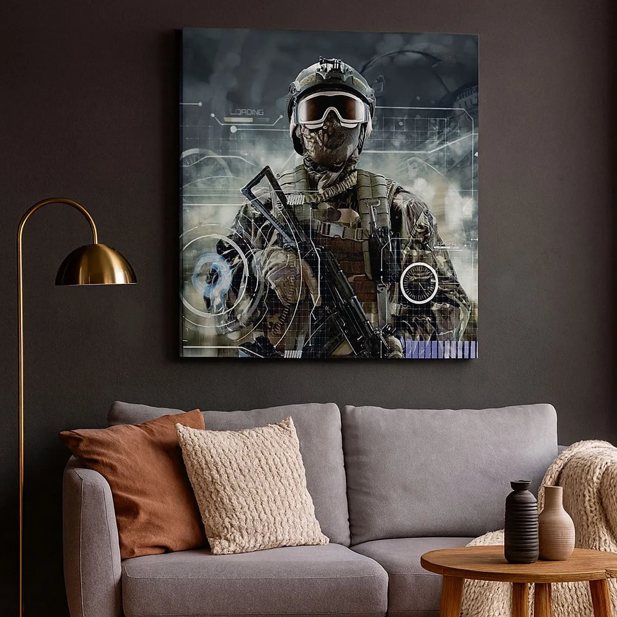 Canvas picture - Power Squared - 30x30 cm