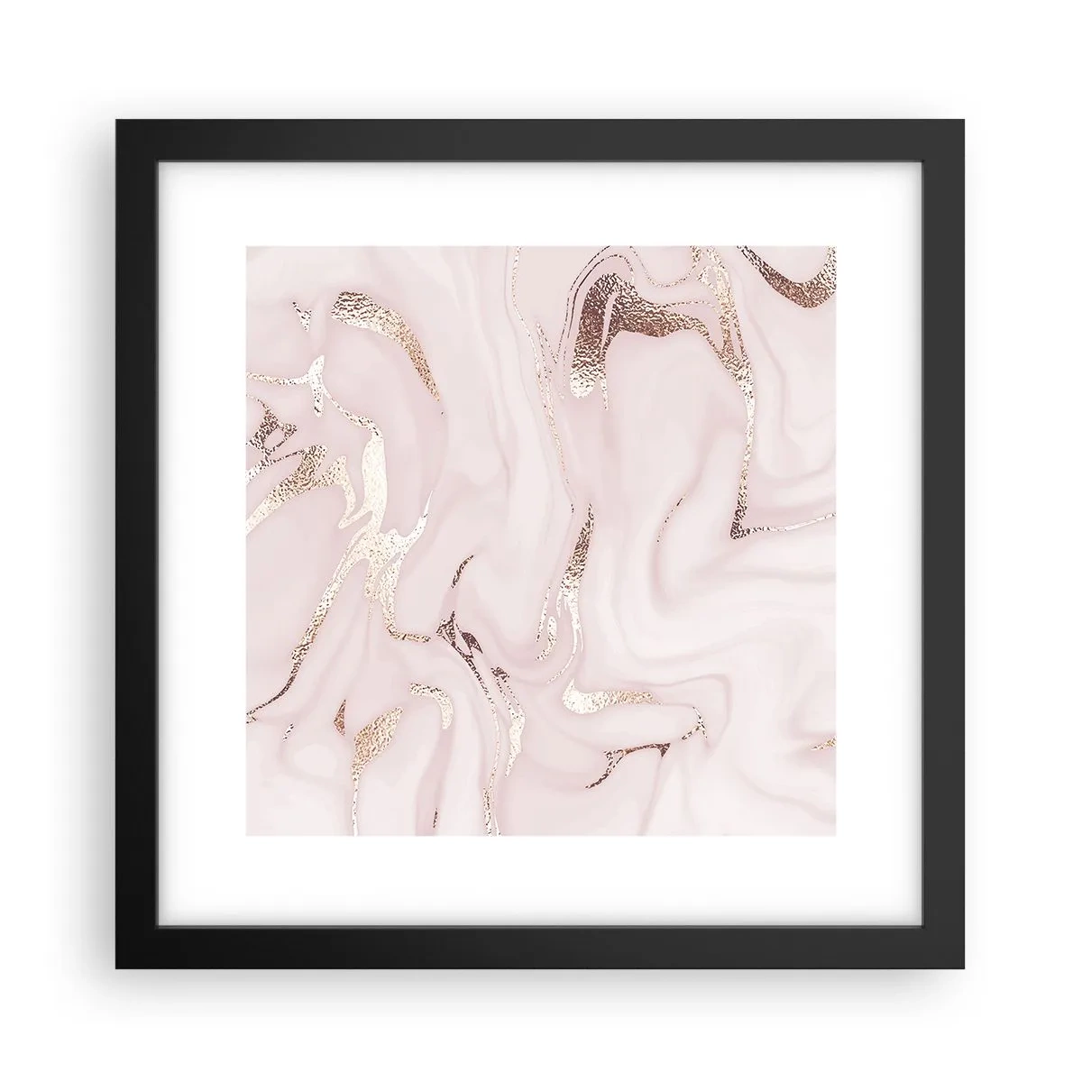 Poster in black frame - In Pink - 30x30 cm