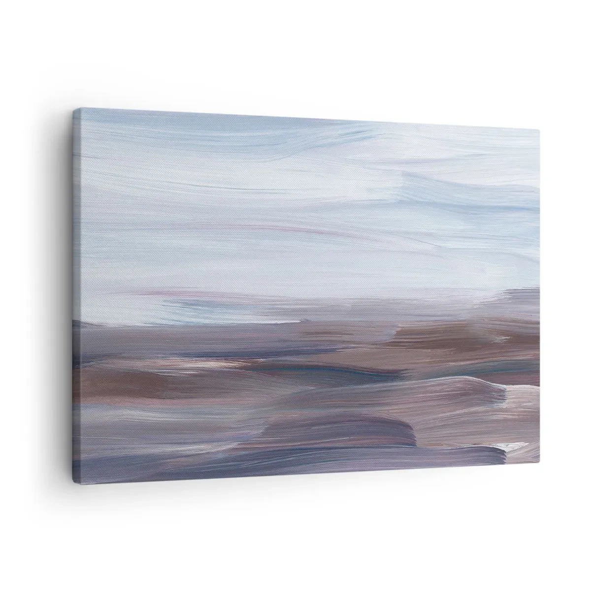 Canvas picture - A subtle abstraction with delicate strokes in pastel tones. - 70x50cm - Elements: Water - Modern wall decoration for the living room and bedroom ARTTOR