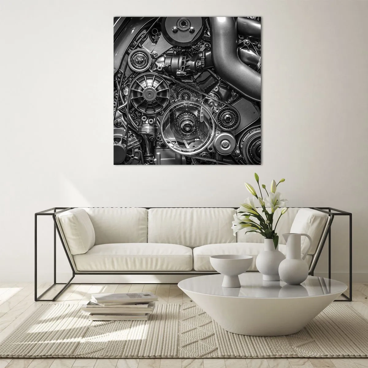 Glass picture - Poetry of Mechanics - 30x30 cm