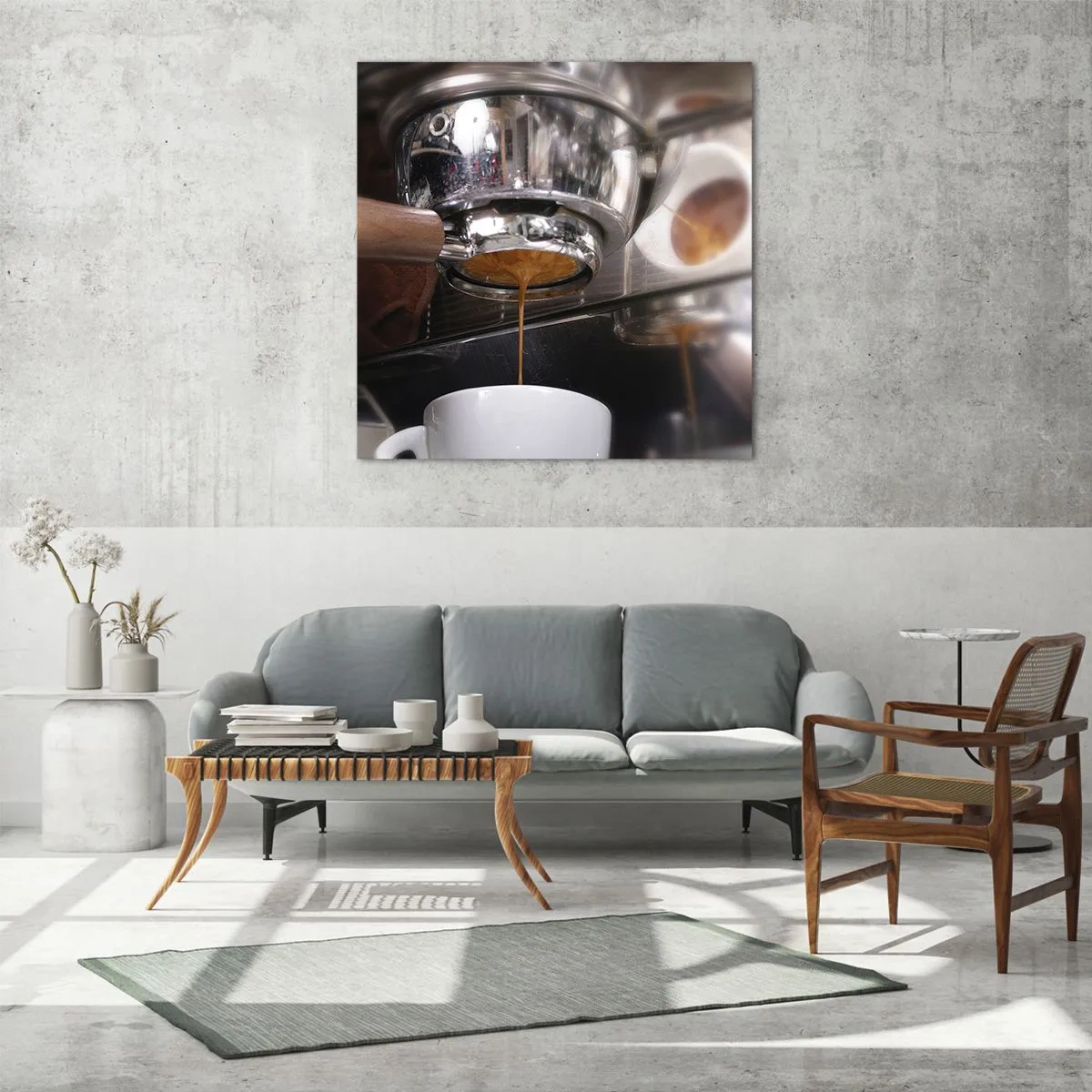 Glass picture - Good Moment of the Day - 30x30 cm