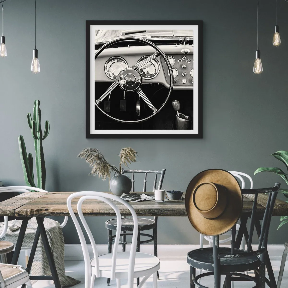 Poster in black frame - Collector's Dream - 30x30 cm