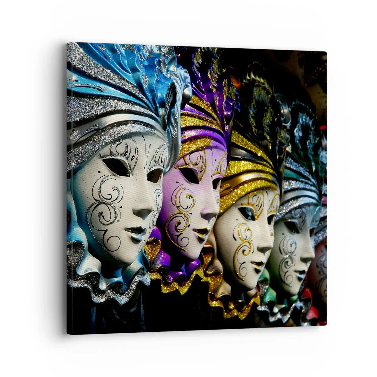 Canvas picture - Secret in Gold and Silver - 30x30 cm