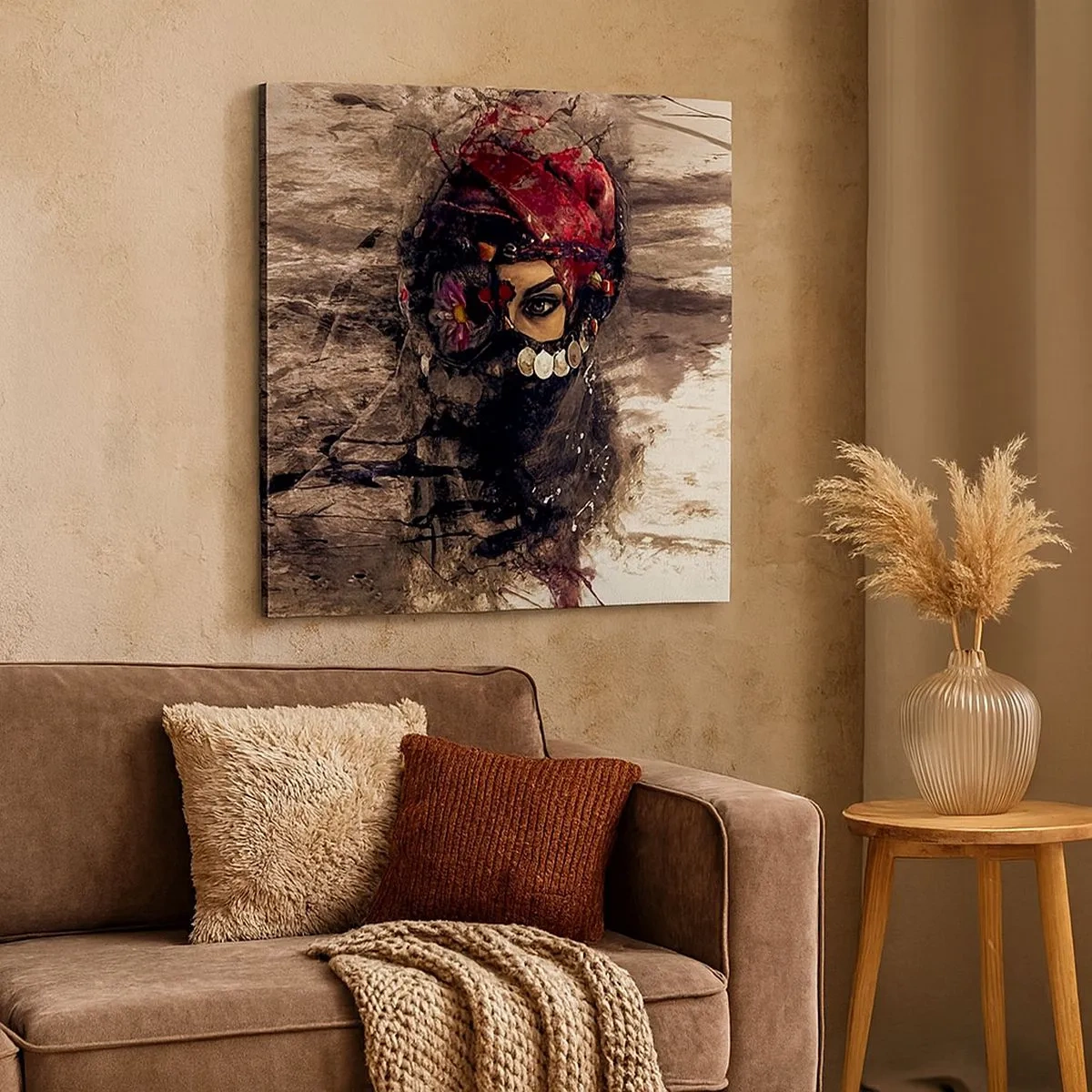 Canvas picture - At Least Worrying - 30x30 cm