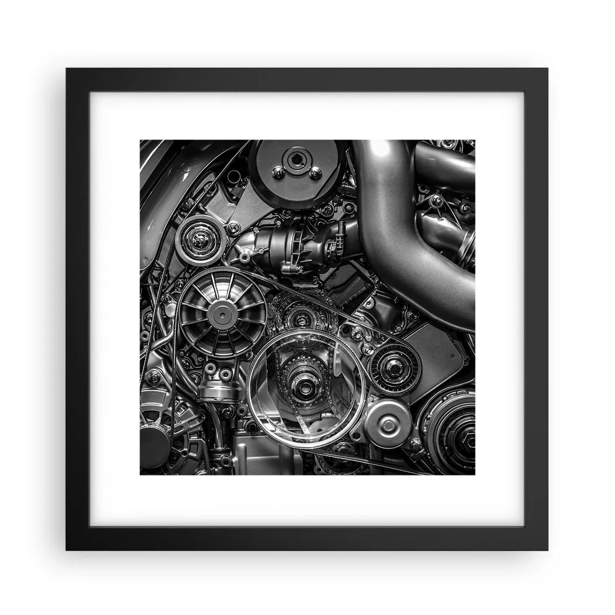 Poster in black frame - Poetry of Mechanics - 30x30 cm