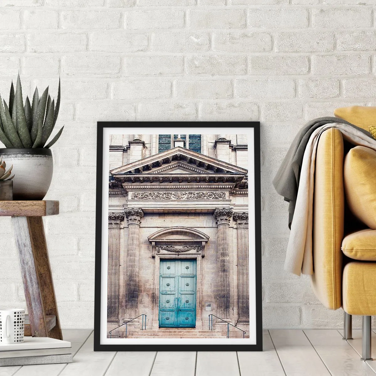 Poster in black frame - Gateway to the spirit world - 50x70cm - Gate to the Spiritual World - Modern wall decoration for the living room and bedroom ARTTOR