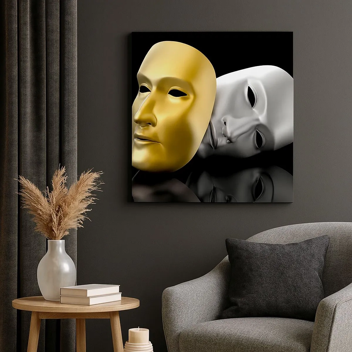 Canvas picture - Life Is a Theatre - 30x30 cm