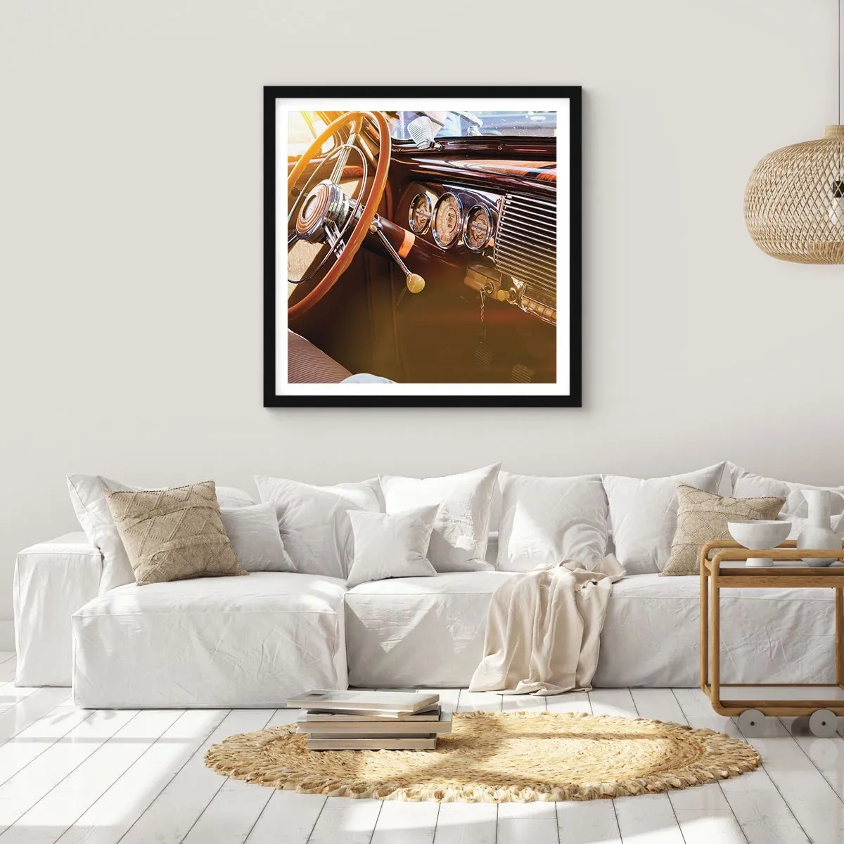 Poster in black frame - Breath of Luxury form the Past - 30x30 cm