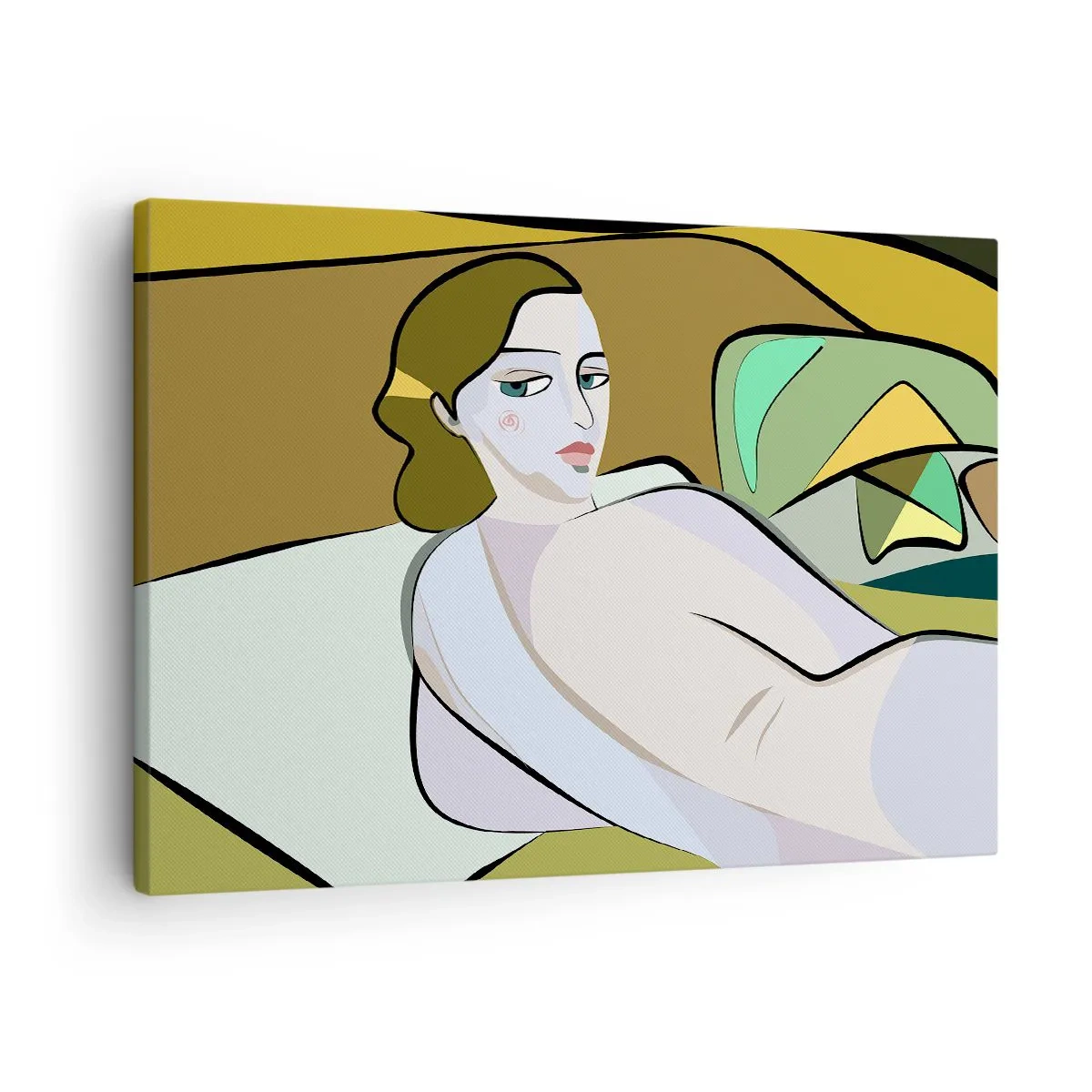 Canvas picture - Abstract figure in a modern style - 70x50cm - Intimate Portrait - Modern wall decoration for the living room and bedroom ARTTOR