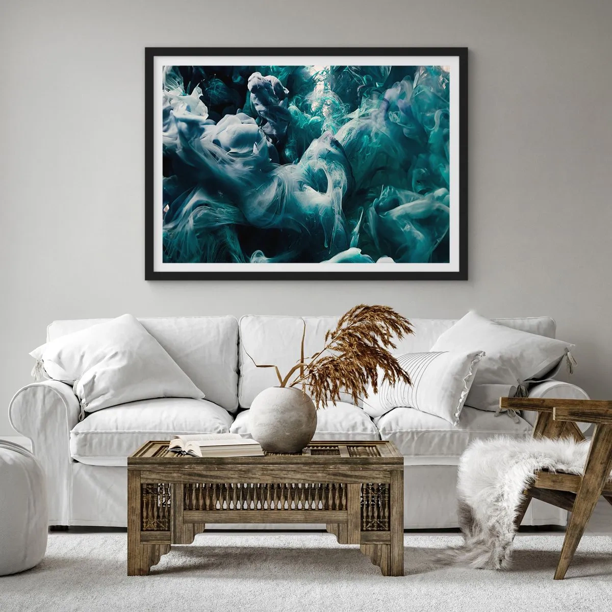 Poster in black frame - Movement of Colour - 70x50 cm