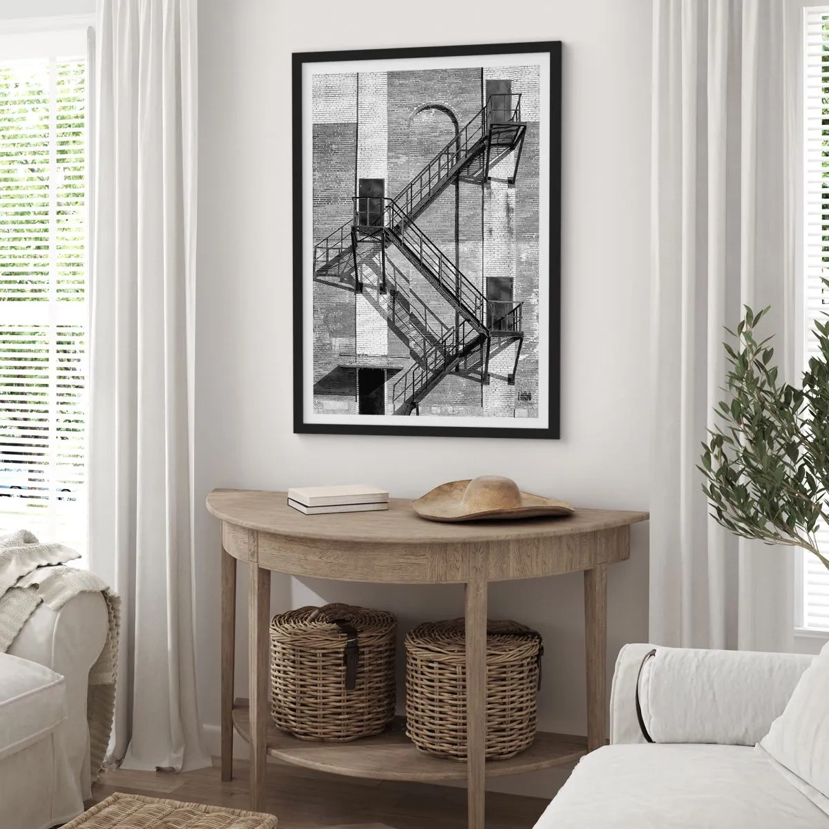 Poster in black frame - Industrial style - 50x70cm - Industrial Style - Modern wall decoration for the living room and bedroom ARTTOR