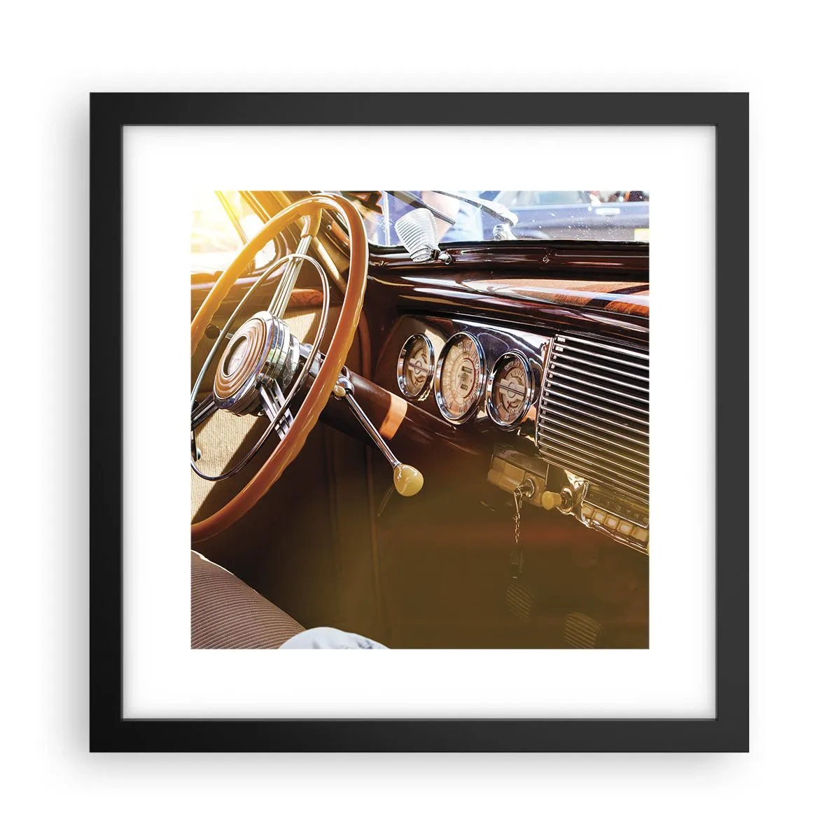 Poster in black frame - Breath of Luxury form the Past - 30x30 cm