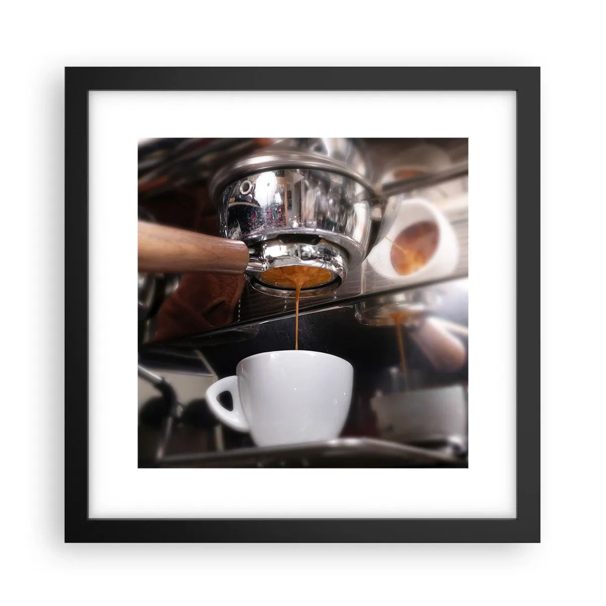 Poster in black frame - Good Moment of the Day - 30x30 cm