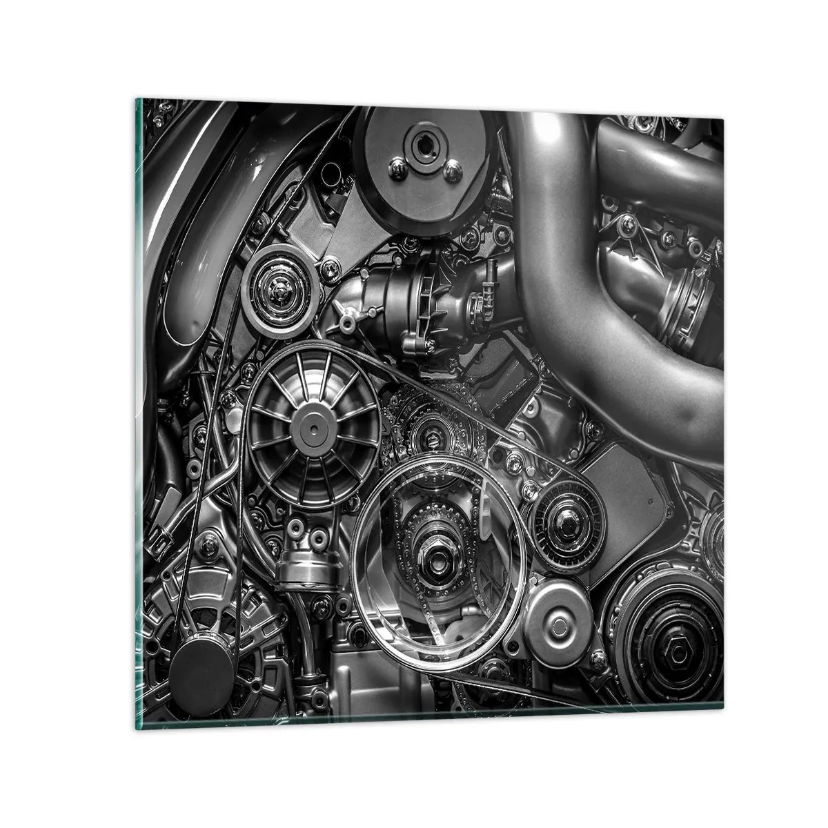 Glass picture - Poetry of Mechanics - 30x30 cm