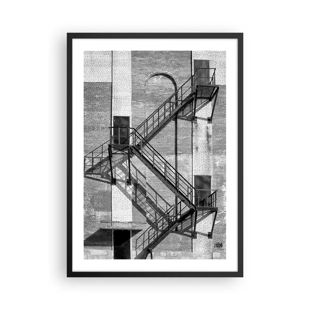 Poster in black frame - Industrial style - 50x70cm - Industrial Style - Modern wall decoration for the living room and bedroom ARTTOR