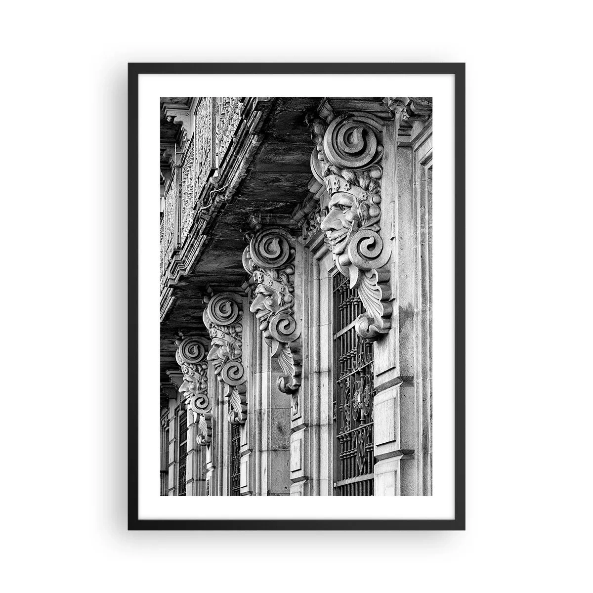 Poster in black frame - Amazing Barcelona - 50x70cm - Amazing Barcelona - Modern wall decoration for the living room and bedroom ARTTOR